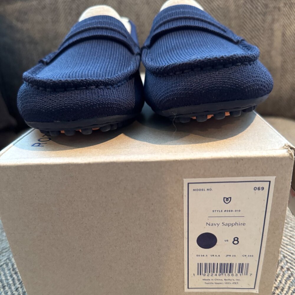 Brand New Women's Driver - Rothy's - Navy Sapphire Size 8 - Picture 2 of 4